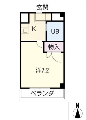 ハイツ ストニーヒル(1K/3階)の間取り写真