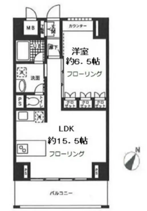 ロジュマン湘南 9階階 間取り