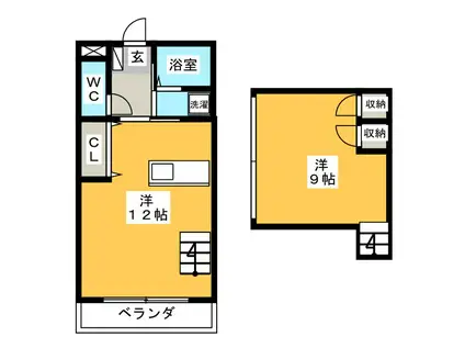 シェラトンイトウ(ワンルーム/2階)の間取り写真