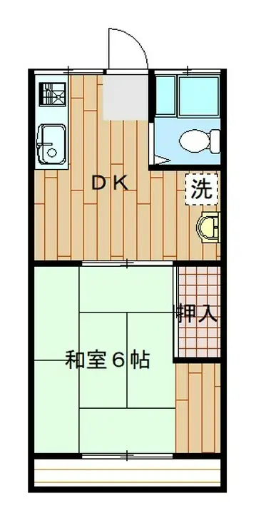 光和コーポ 2階階 間取り