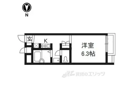 レオパレスル・ブランシェ(1K/1階)の間取り写真