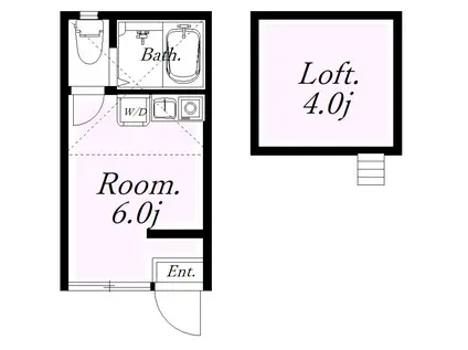 ユナイト上星川ロートホルン(ワンルーム/1階)の間取り写真