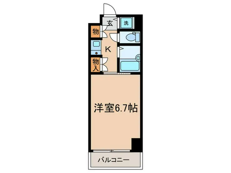 アミスタ小石川 3階階 間取り