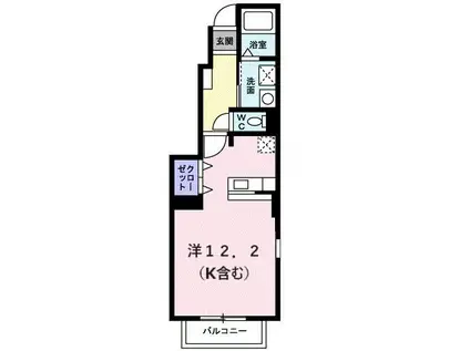 エル・アルバ(ワンルーム/1階)の間取り写真