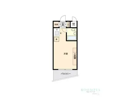 ONE ROOF FLAT(ワンルーム/10階)の間取り写真