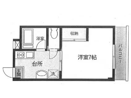 メゾン井沢パートI(1K/1階)の間取り写真