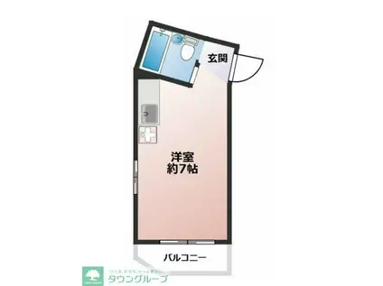 ウィング志木 20768(ワンルーム/4階)の間取り写真