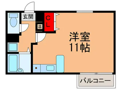 メゾンタイシ(ワンルーム/4階)の間取り写真