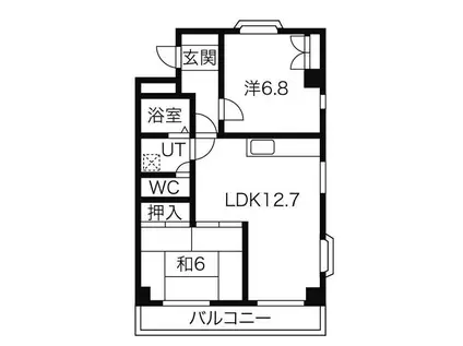 フォレストイン瑞穂(2LDK/2階)の間取り写真