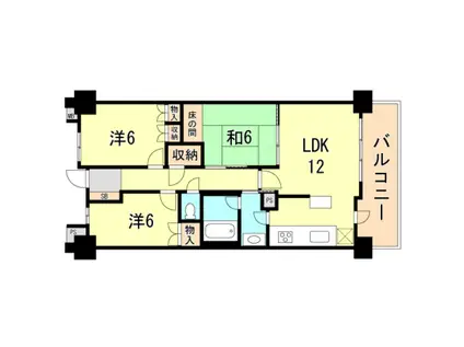 WILLDO西明石(3LDK/2階)の間取り写真