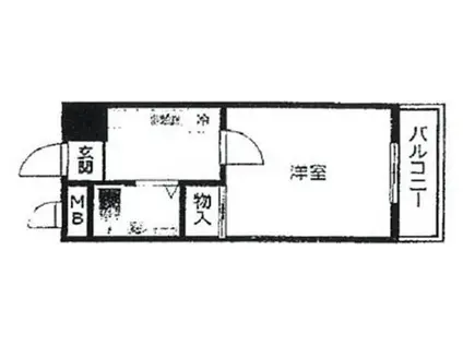 LS NEST(1K/4階)の間取り写真