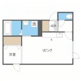 リベラルハイムN363(1DK/3階)の間取り写真