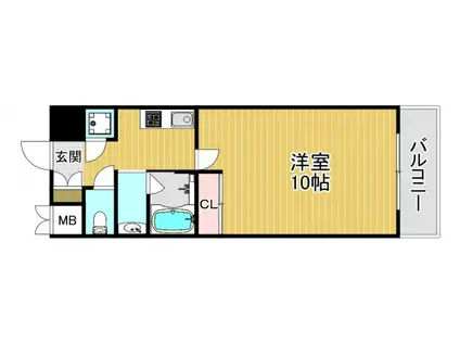 スプランディッドIII(1K/5階)の間取り写真