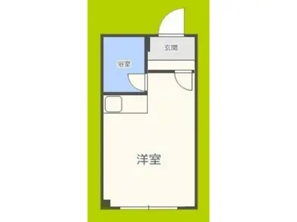 大宝谷6ロイヤルハイツ(ワンルーム/4階)の間取り写真