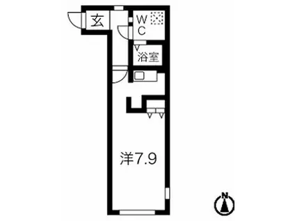 アーバイル池上(1K/2階)の間取り写真