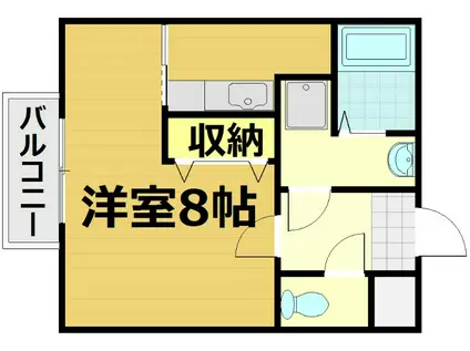 サンミッシェル音羽(1K/3階)の間取り写真