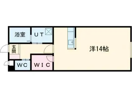 PRECIOUS COURTI(ワンルーム/2階)の間取り写真