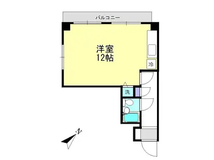 代々木伊藤ローヤルコーポ(ワンルーム/3階)の間取り写真