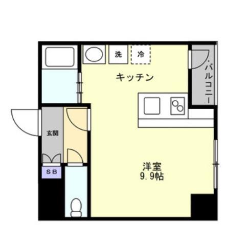 大手町ジョア(ワンルーム/8階)の間取り写真