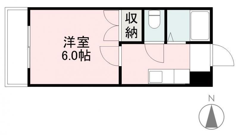 COCO(1K/3階)の間取り写真