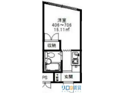 R-CUBE新大阪(1K/5階)の間取り写真
