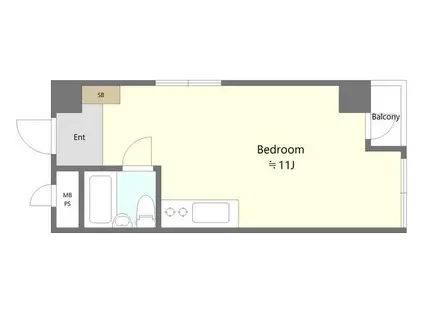 GSハイム御茶ノ水(ワンルーム/5階)の間取り写真