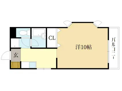 コーポ代(2LDK/2階)の間取り写真