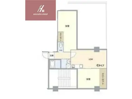 サニーコート(2LDK/6階)の間取り写真