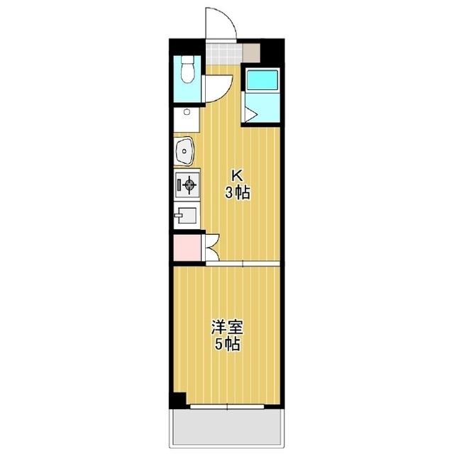 アンダンテ19(1K/4階)の間取り写真