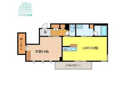 シャーメゾンステージ三芳町(1LDK/2階)の間取り写真