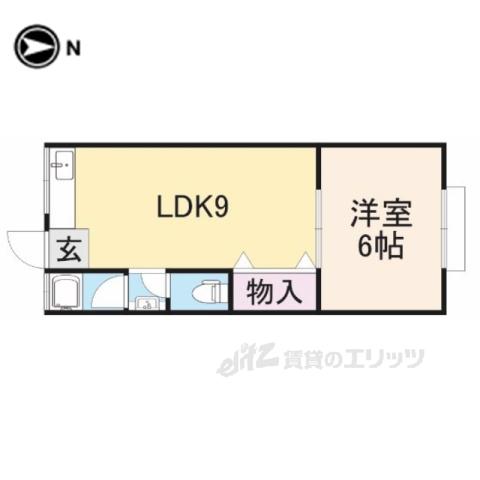 堀建第三ビル(1LDK/2階)の間取り写真