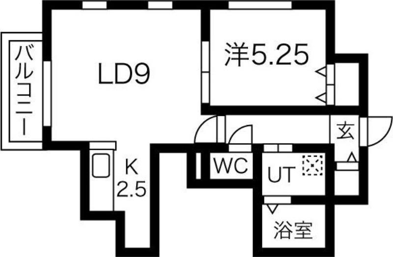 アンウィンド211(1LDK/3階)の間取り写真