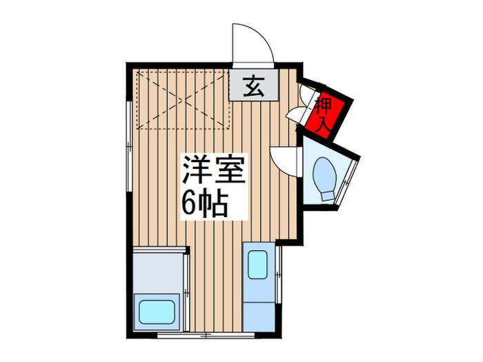 レジデンス豊(ワンルーム/4階)の間取り写真