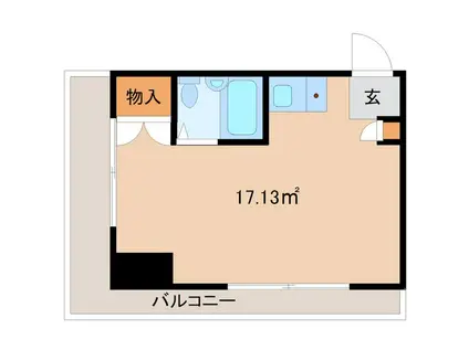 メゾンドサンベール(ワンルーム/2階)の間取り写真