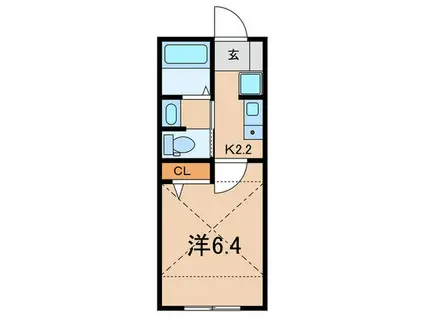 LEGEND SQUARE横須賀-田浦(1K/2階)の間取り写真