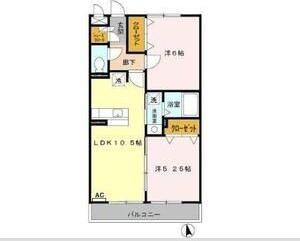 DROOM京命(2LDK/3階)の間取り写真