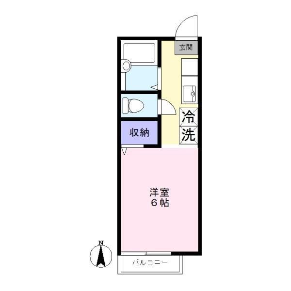 ベネーレ(1K/1階)の間取り写真