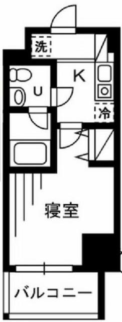 プライムアーバン川口(1K/10階)の間取り写真