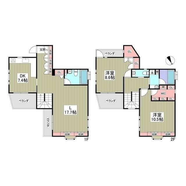 TRUTH HOUSE(2LDK/4階)の間取り写真