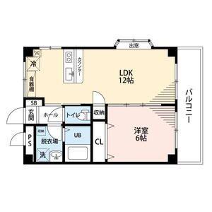 フローレス壱番館・弐番館(1LDK/3階)の間取り写真