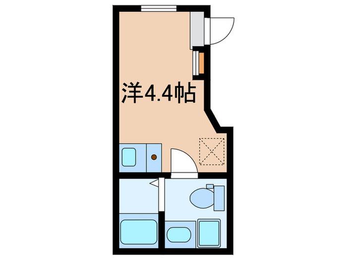 ザスカイ日本橋浜町(ワンルーム/3階)の間取り写真