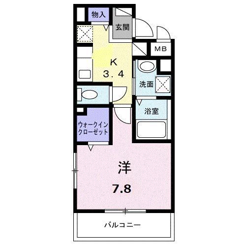 リッシュ(1K/2階)の間取り写真