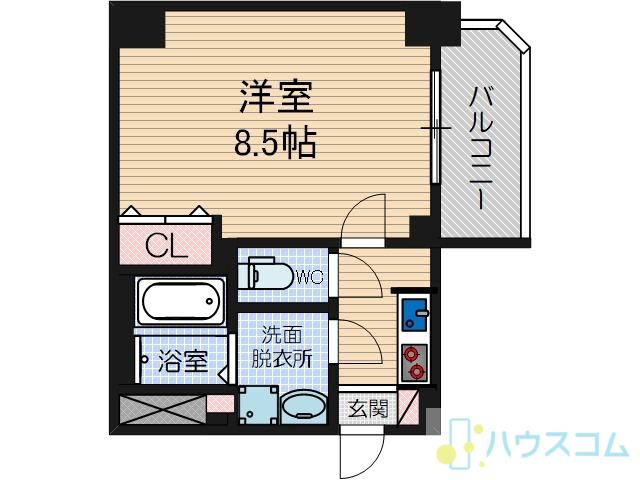S-RESIDENCE千里丘(1K/10階)の間取り写真