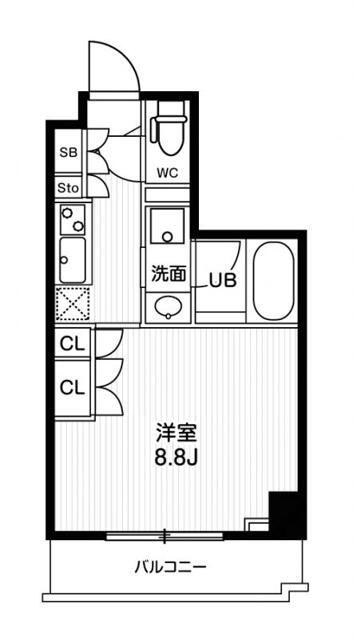 N-STAGE 板橋本町アジールコート(1K/5階)の間取り写真
