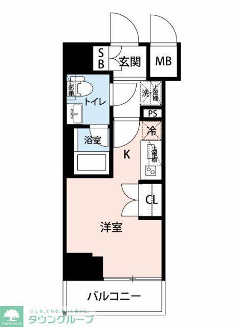 マイナビSTAY KAWASAKI AXIS ノース(1K/8階)の間取り写真