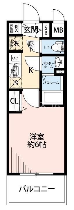 グランカリテ大正ドマーニ(1K/2階)の間取り写真