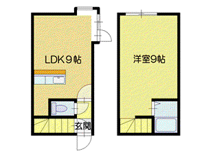 AMS文京台南町II(1LDK/2階)の間取り写真