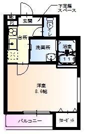 フジパレス堺南長尾7番館(1K/2階)の間取り写真