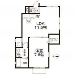 SAKURASO(1LDK/1階)の間取り写真