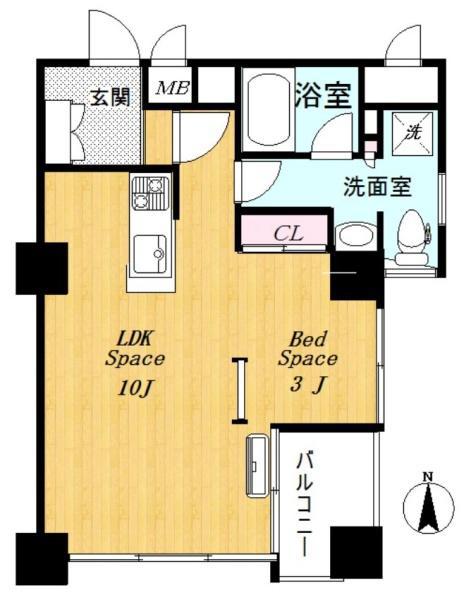 NEO FLAT(1LDK/3階)の間取り写真